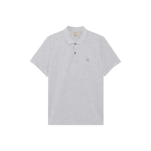 Burberry Polo Shirts Men Gray