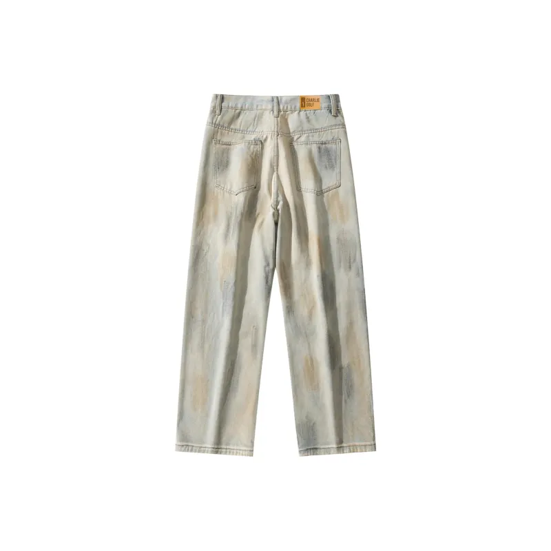 CHARLIE GOLF Jeans Unisex Yellow Mud-1