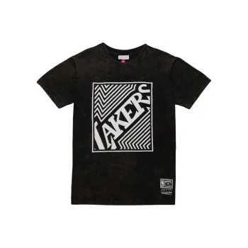 Mitchell & Ness x NBA Los Angeles Lakers T Shirt Men's Washed Black