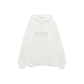 Sunnei Logo Embroidered Drawstring Hoodie