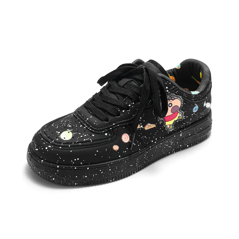 Crayon Shinchan Low Top Skateboard Shoes Unisex-33