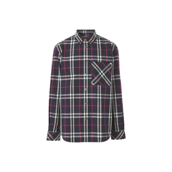 Burberry Shirt Men's Marine Blue