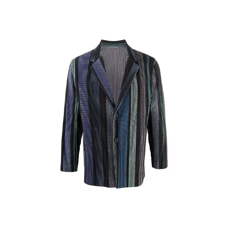 Homme Plissé Issey Miyake Shirts Men Blue-0