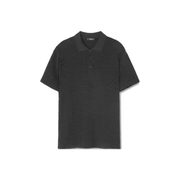 VERSACE Polo Shirts Men Black