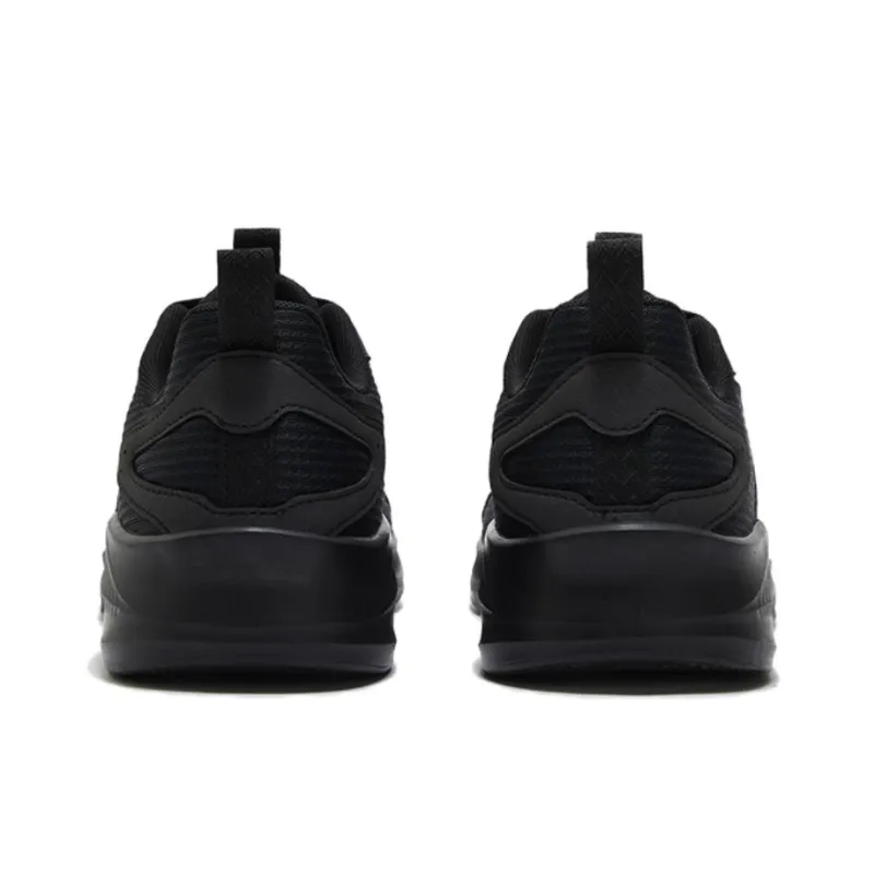 361° Cushioning Slip Resistant Low Top Casual Running Shoes Men's Obsidian Black-3