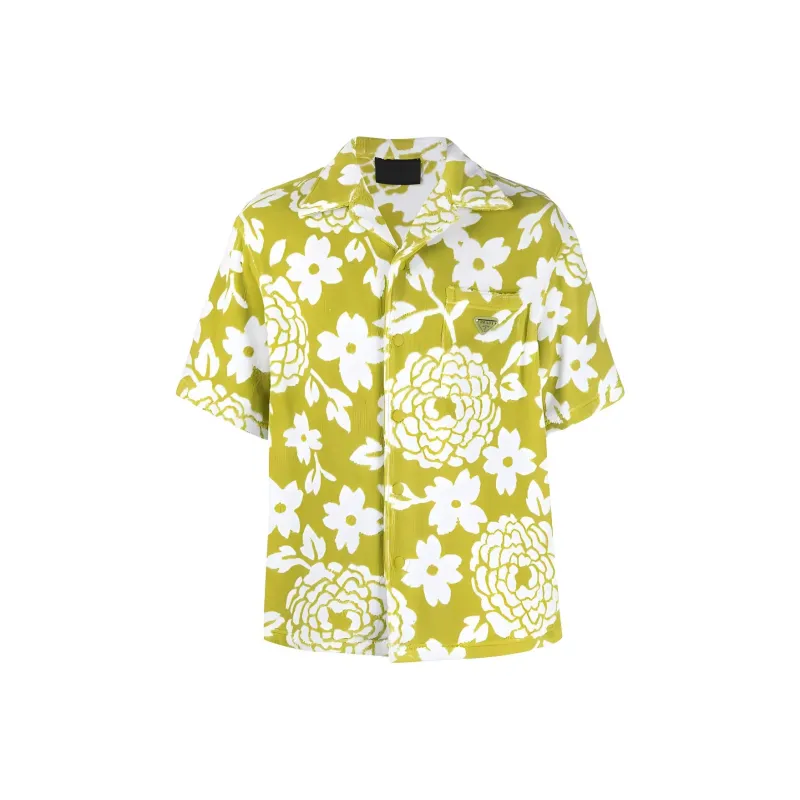 PRADA Shirts Men Green-0
