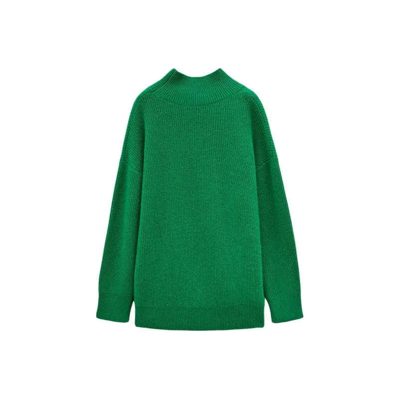 INSUN Cashmere Sweater Women's Green-1