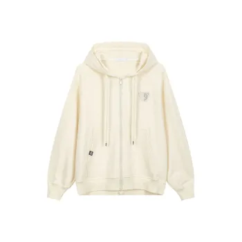 Bosieagender Sweatshirts Unisex Beige