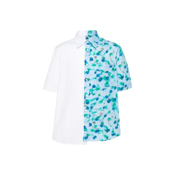 MARNI Floral Printed Short Sleeved