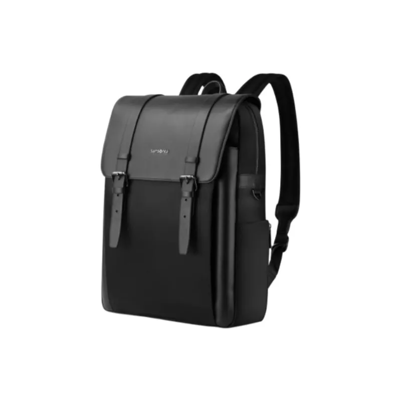 SAMSONITE Nylon Fabric Backpack Medium Size Men's Black-1
