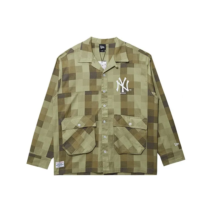New Era Shirt Unisex Olive Green-0