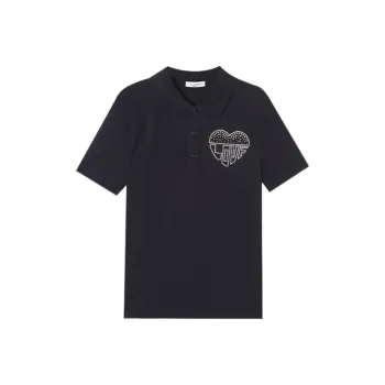 Valentino Polo Shirts Men Black