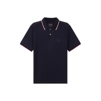 ARMANI EXCHANGE SS22 Polo Shirt Men's Marine Blue