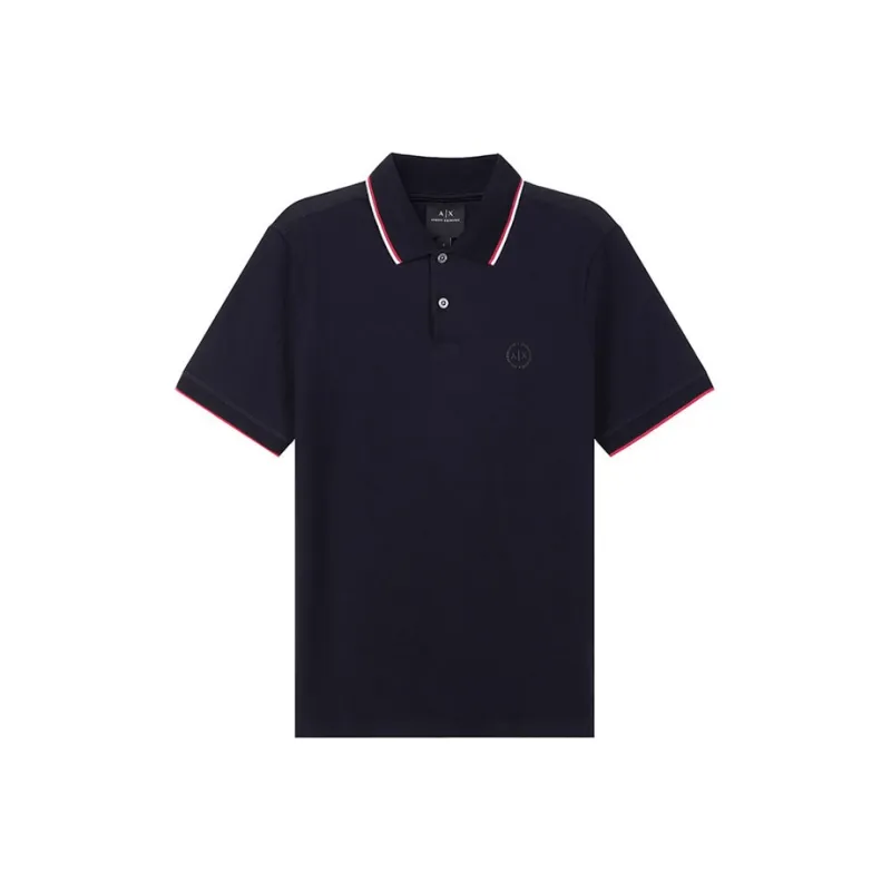 ARMANI EXCHANGE SS22 Polo Shirt Men's Marine Blue-0