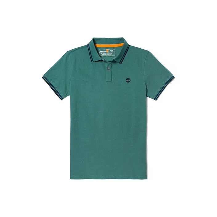 Timberland Polo Shirt Men's Turquoise-0