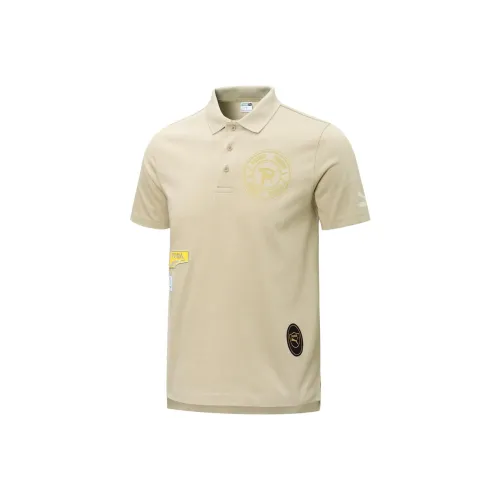 PUMA Polo Shirts Unisex Ecru
