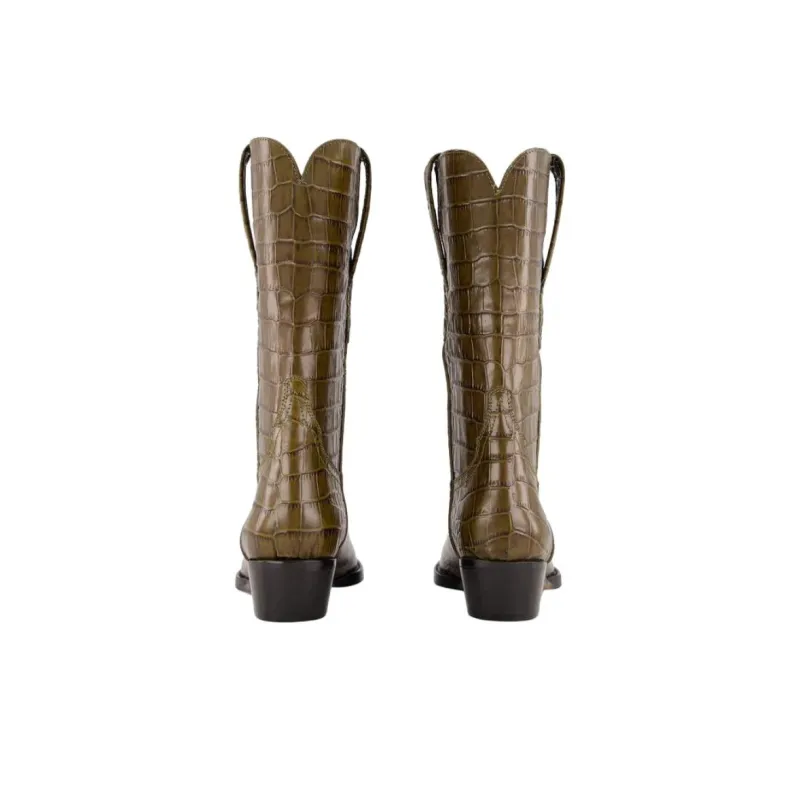 Paris Texas Hilda Embossed Boots Women's-4