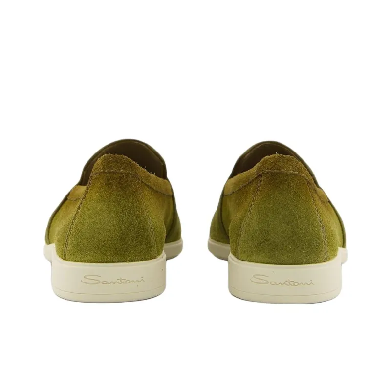 Santoni Malibu Casual Shoes Men's Green-5
