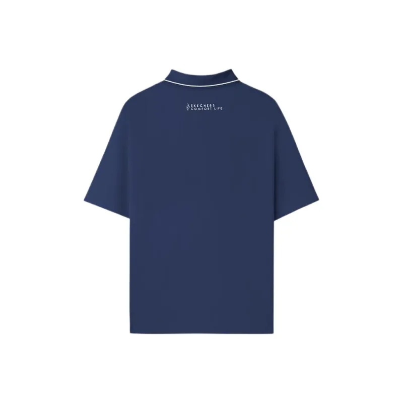 Skechers SS25 Polo Shirt Men's Marine Blue-1