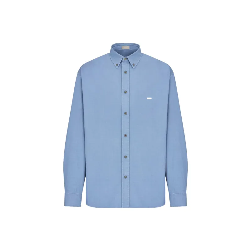 DIOR Logo Embroidered Long Sleeved Shirt-0