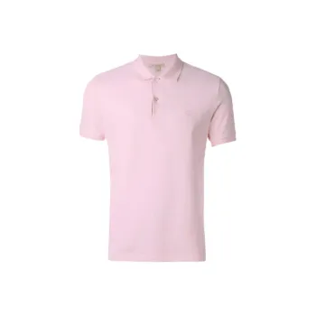Burberry Polo Shirts Men Pink
