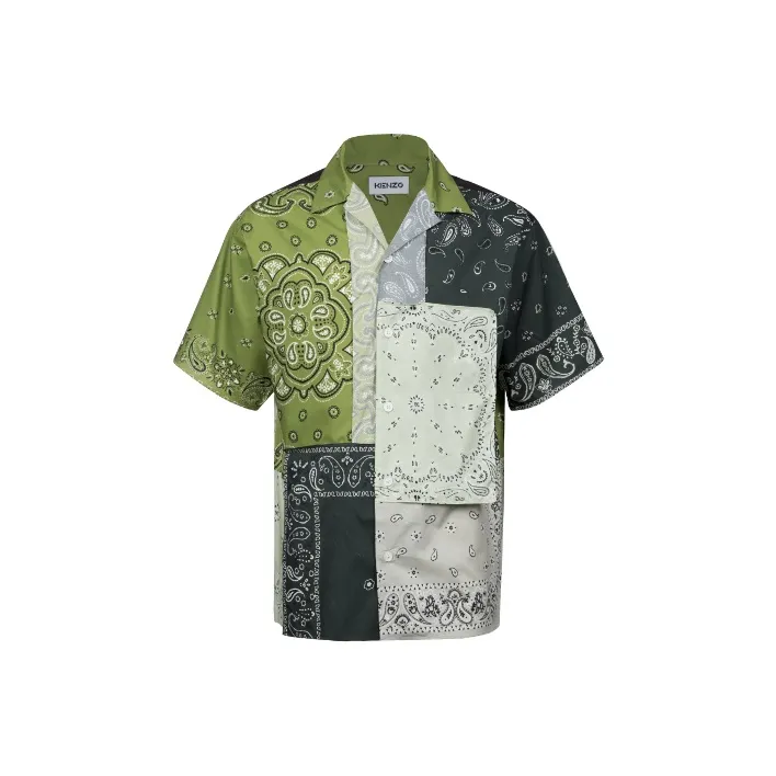 KENZO Shirts Men Green-0