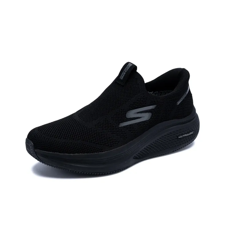 Skechers Go Run Lite Cushioning, Slip Resistant, And Abrasion Resistant Low Top Running Shoes Men's Black-2