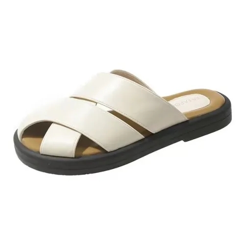 Yamada Hyakuju Slippers Ecru, Silver
