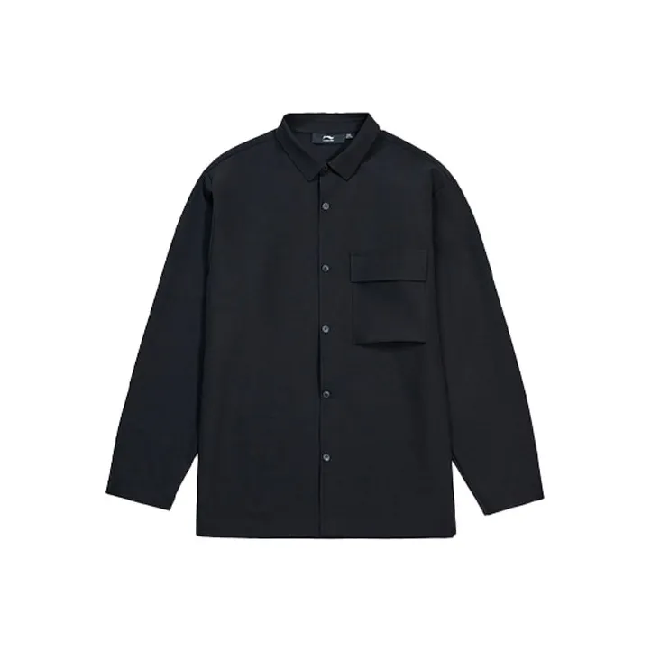 LI NING 1990 Shirts Men Black-0