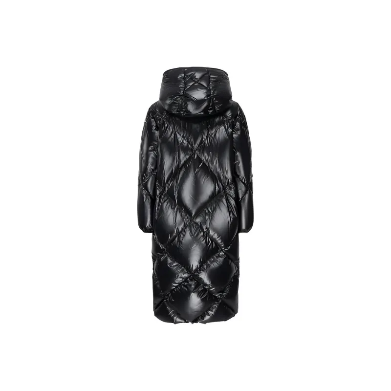 Moncler Cotonniere Long Shiny Puffer Coat 'Black'-1