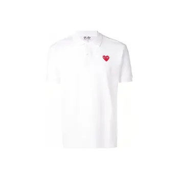 CDG Play Heart Patch Polo Shirt