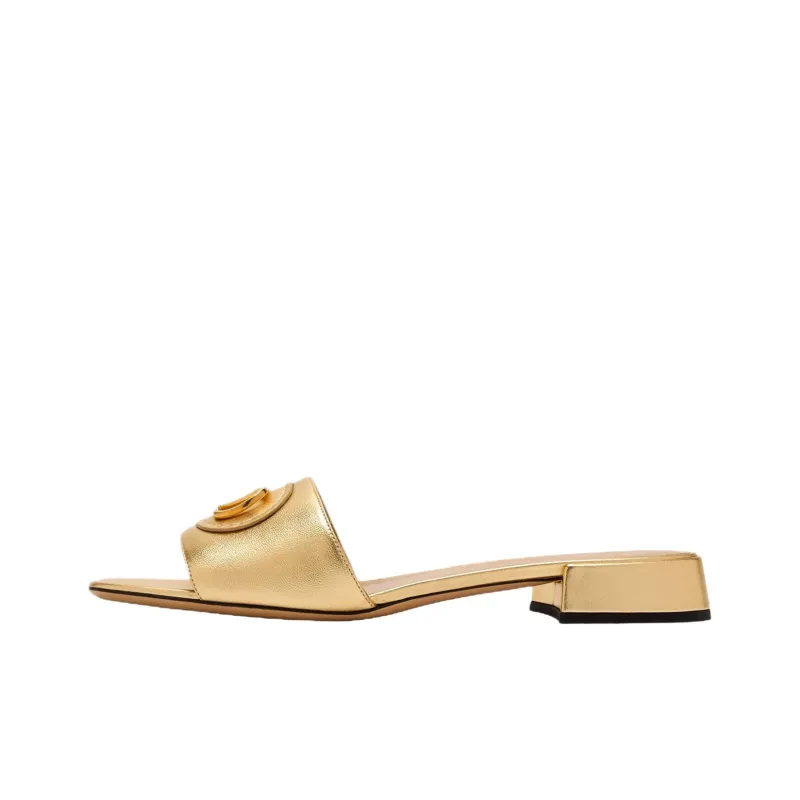 Valentino Slide Slippers 3cm Women's Gold-0