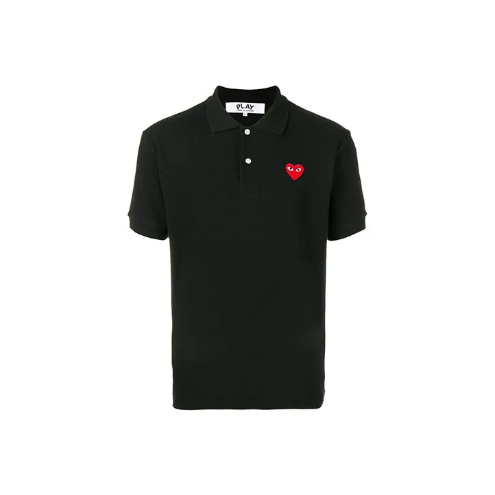 Comme Des Garçons Play Heart patch Polo Shirt-0