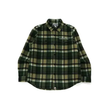 A BATHING APE Check Flannel Shirt FW21