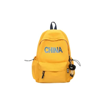 Single Warehouse Nylon Backpack Unisex Black/Red/Yellow/Dark Blue