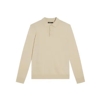 J.Lindeberg Noel Merino Polo Shirt Sweatshirt Men's Ecru