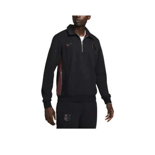 Nike Fc Barcelona Standard Issue Away Men's Nike Dri FIT Soccer 1/4 Zip Top