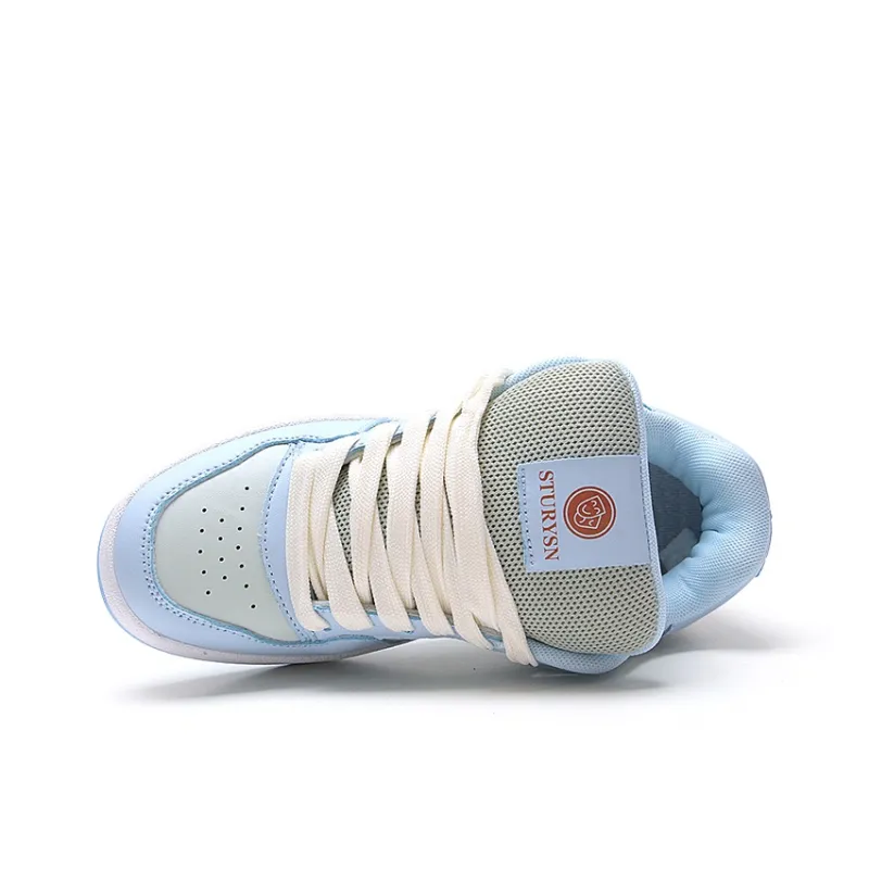 STUR YSN Low Top Skateboard Shoes Women's Moon White-5