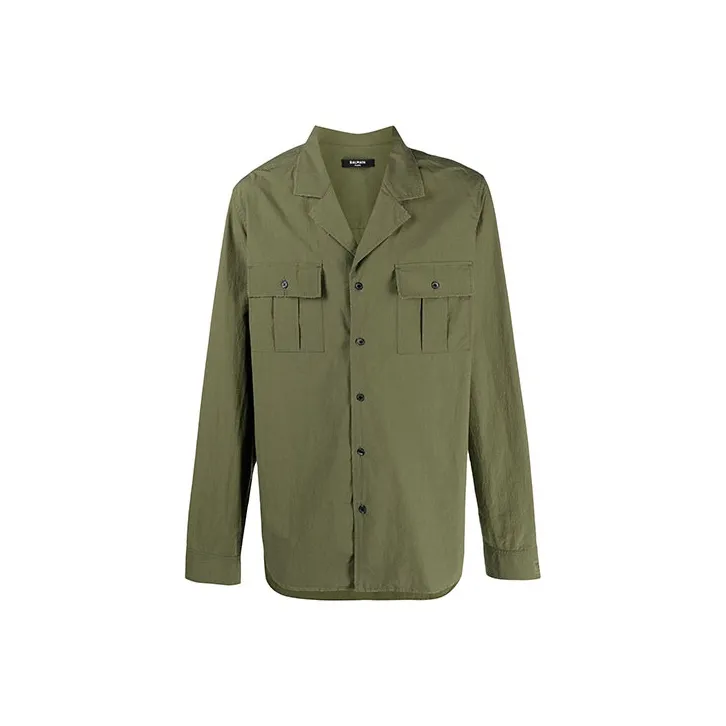 BALMAIN Shirts Men Green-0