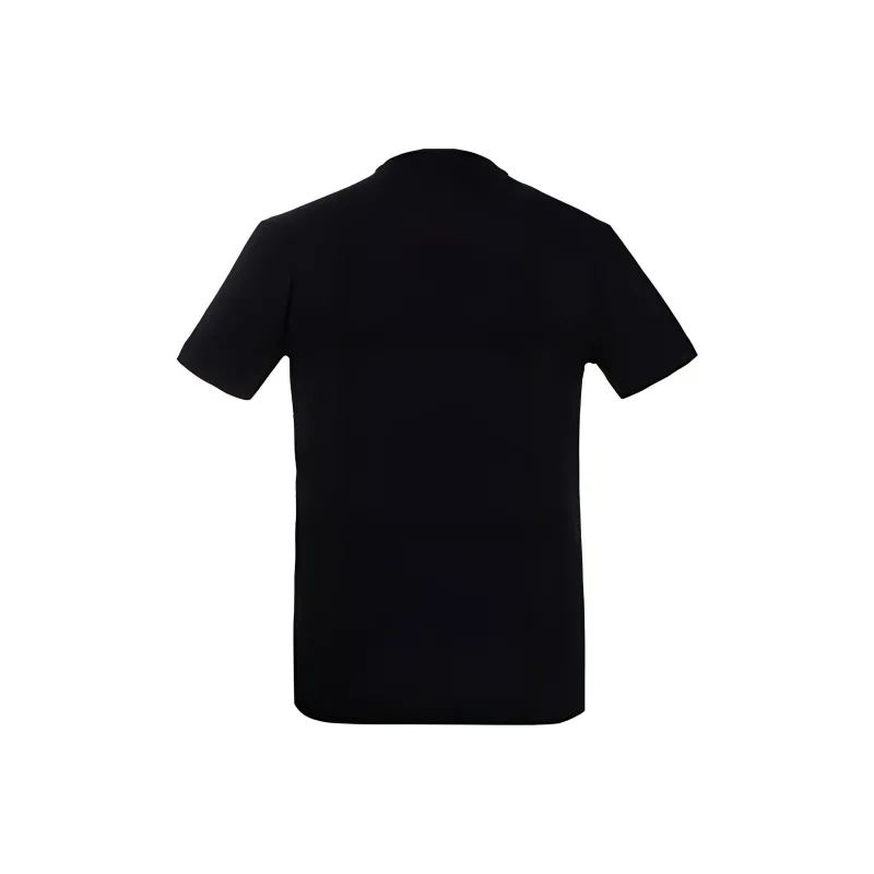 EMPORIO ARMANI EA7 Logo Print Casual Crew Neck Short Sleeved T Shirt T Shirt Men's Black-1