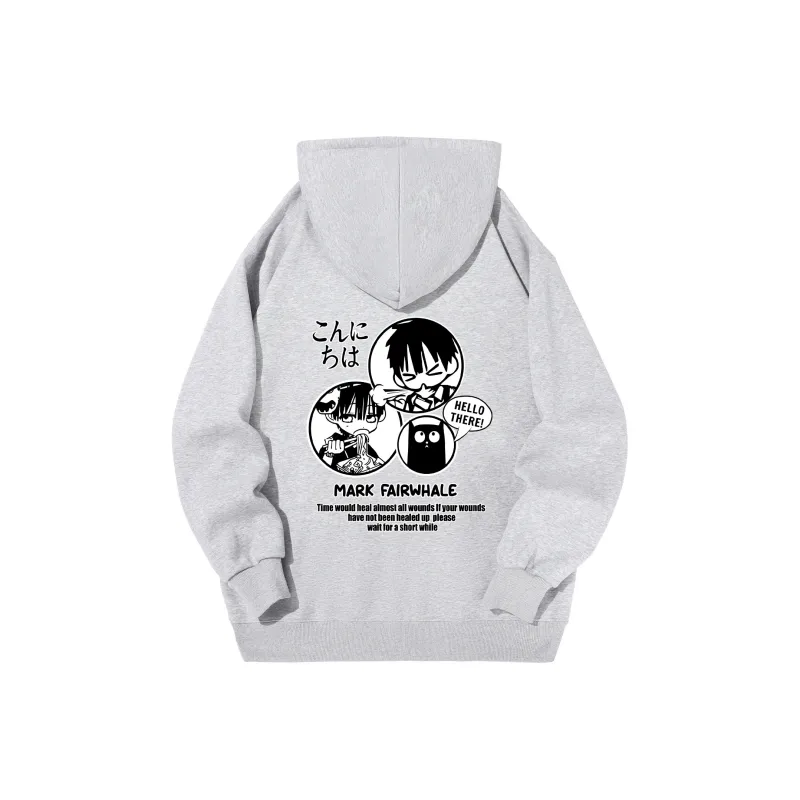 FAIRWHALE Pullover Drop Shoulder Hoodie Unisex-35