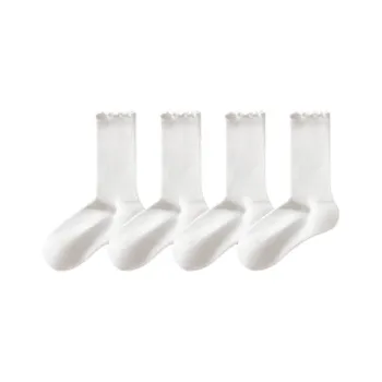 Temooues Mid Calf Socks Women's 4 Pack