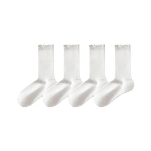 Temooues Mid Calf Socks Women's 4 Pack