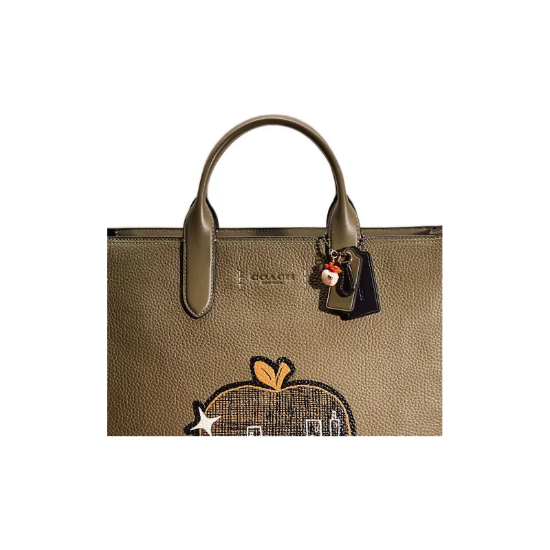 COACH Gotham Cow Leather Tote Bag Shopping Bag Handbag Shoulder Bag Women's Umber-3