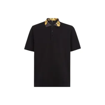 FENDI x VERSACE SS22 Polo Shirt Men's Black