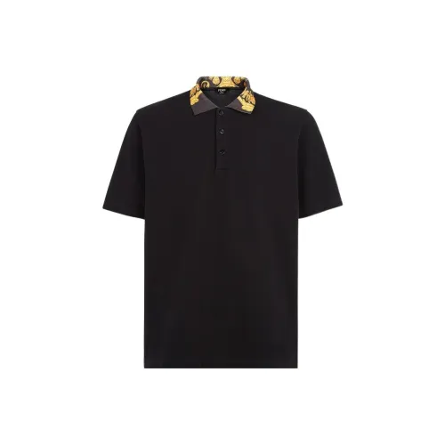 FENDI x VERSACE SS22 Polo Shirt Men's Black