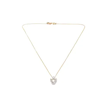 Sophie Bille Brahe 14K Yellow Gold Bisou Simple Pearl Necklace