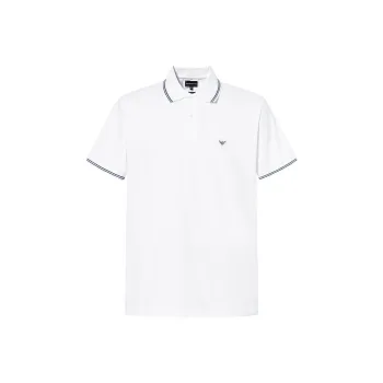 EMPORIO ARMANI Logo Detailed Short Sleeved Polo Shirt