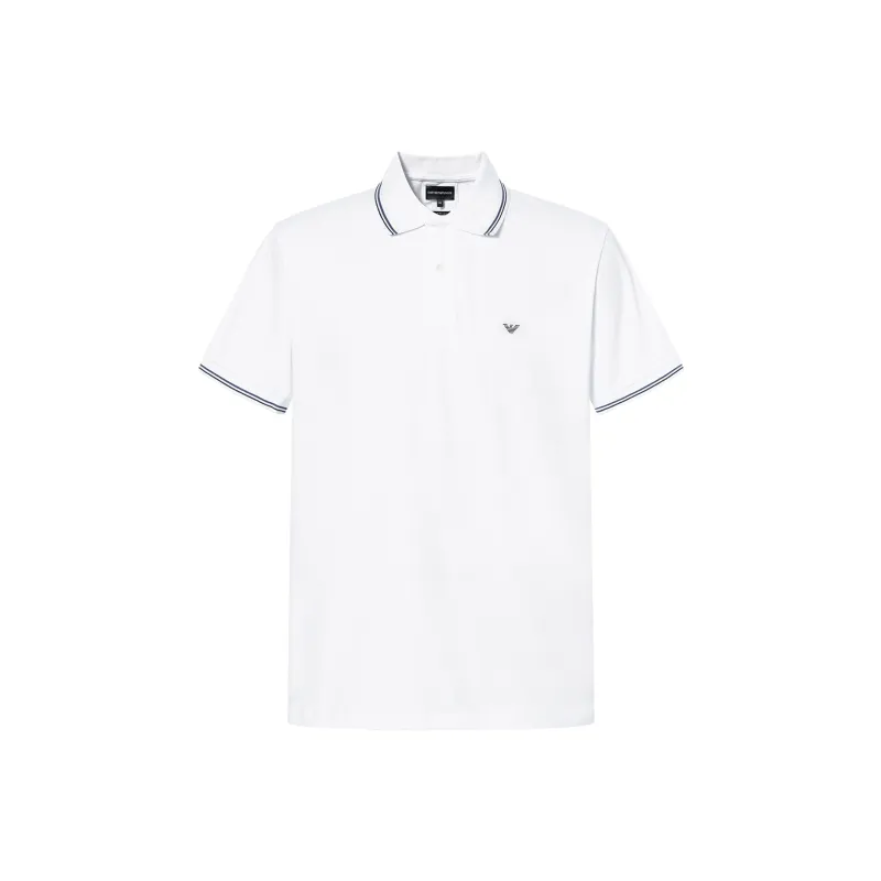 EMPORIO ARMANI Logo Detailed Short Sleeved Polo Shirt-0