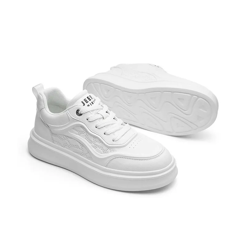 JEEP SPIRIT Skateboard Shoes Men Low Top Polar White-3